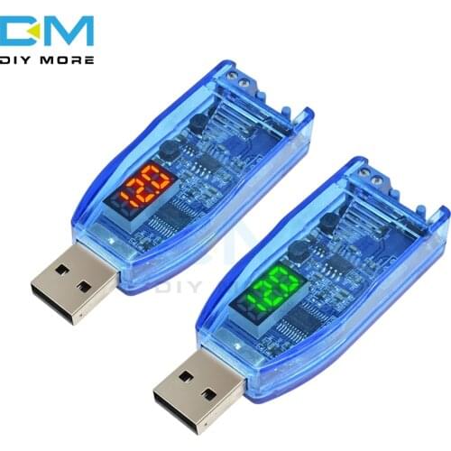 Step UP Down DC-DC 5V to 3.3V 9V 12V 24V USB Power Supply Board Module Voltage Up Button Adjustment Red Green Display