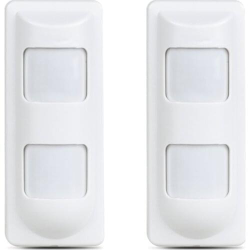 2pcs Wired Dual PIR+Microwave Motion Sensor Detector Outdoor Waterproof Pet Friendly/Wide Angle/Curtain Sensor for Home Alarme