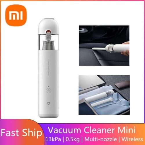 XIAOMI MIJIA Handy Vacuum Cleaner Handheld Mini Portable Home Car Multi-Usage Wireless USB Port Dust Catcher Collector 13000PA