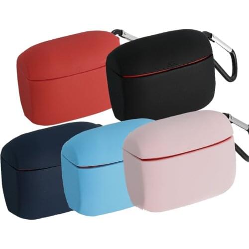Silicone Shockproof Anti-Scratch Protective Case Cover with Carabiner for Jabrae Elite Active 65t Headphone Headset Accessories