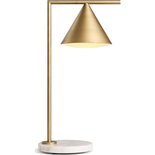 Modern Gold Nordic Table Lamp Living Room Ins Bedroom Postmodern E27 Marble Desk Reading Lamp For Living Room Bedroom Lighting