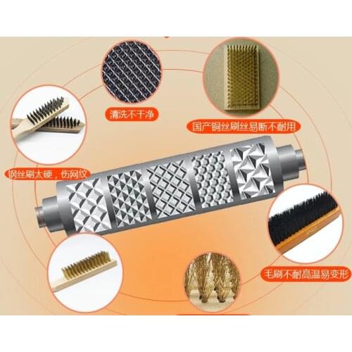U.S. imports Copper wire brush Anilox roller Copper wire brush Stainless steel wire brush Cleaning Gravure plate Roller brush
