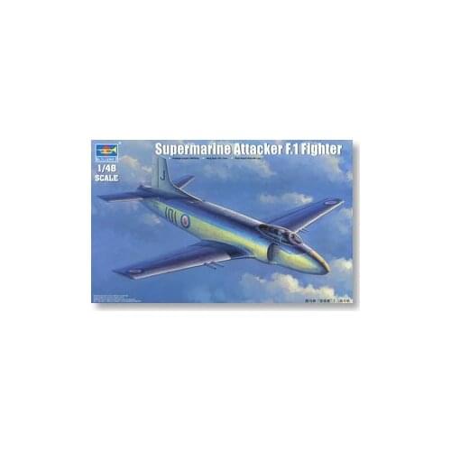 Trumpeter 1/48 scale model 02866 British Navy Super Gray Falcon Attacker F.1 Carrier Fighter
