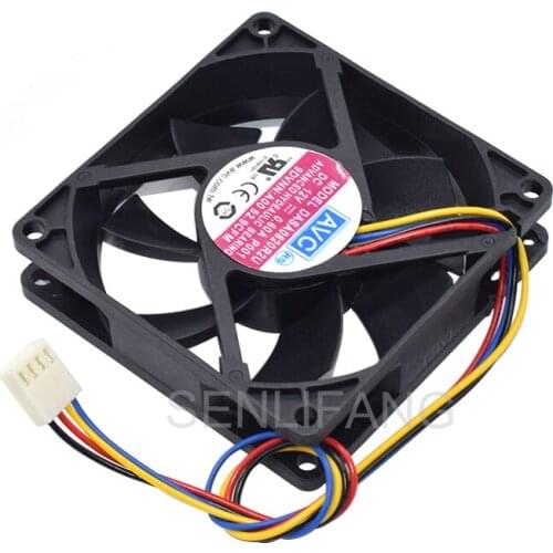 For Optiplex 790 990 SFF Advanced Hydeaulic Bearing Fan Cooling DASA0820R2U 0725Y7 DC12V 0.60A Four Pins Fan