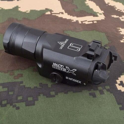 Glock Flashlight Tactical Weapon light X300UH X300U X300 XH35 Pistol gun White LED Hunting Flashlight For 20mm Picatinny Rail