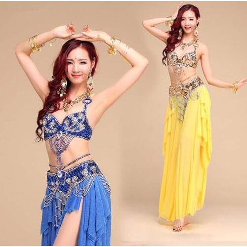 2-3pcs woman sexy belly dance High quality New belly dancing skirts training dress or performance costumes 6 colors