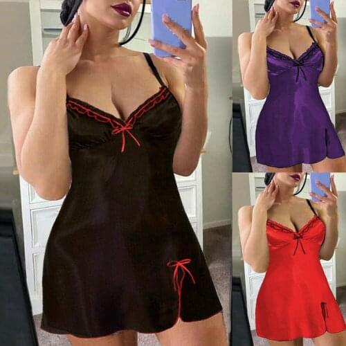 Womens Embroidery Underwear Nightgown Adult Erotic Lingerie Pajamas Ladies Erotic Dress Sexy Costume Apparel сексуальное белье