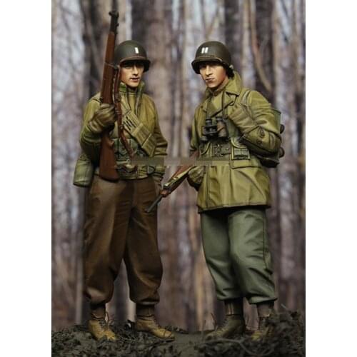1/35 Resin Figure Model Kits World War II US Infantry SET Unassembled unpainted