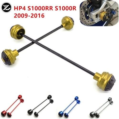 1 pair Motorcycle Front & Rear Fork Wheel Frame Slider Crash Pads Falling Protector For BMW S1000R S1000RR HP4 2009-2017 2016