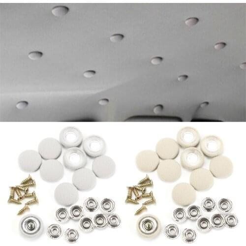 10pcs Car Interior Ceiling Cloth Fixing Screw Cap Car Decoration for Honda Civic City Accord Odyssey Spirior CR-V CR-Z CRX MUGEN