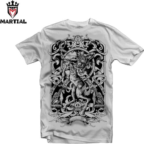 Martial:Sagittarius 2020 new design mma t shirt comfortable cotton/spandex fabric t shirts