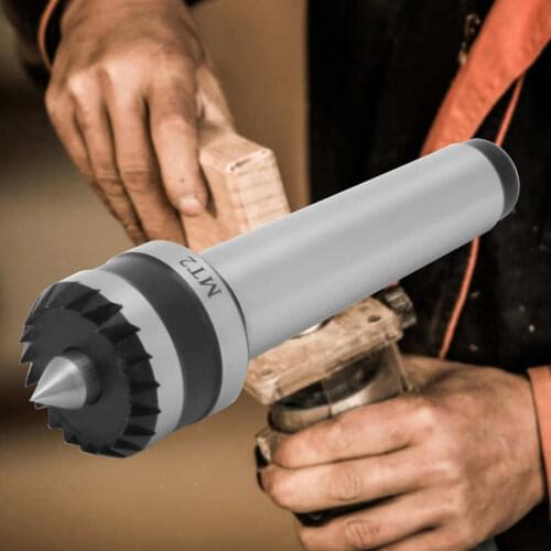 MT1 MT2 Wood Center Heavy Duty Bearing Tailstock Center Metal Wood Lathe Turning Tool