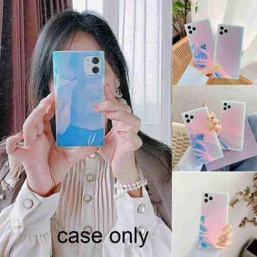 TPU Purple Pink All-inclusive Mobile Phone Case For Iphone Mobile Protective Decoration Gift Cover Case Translucent Phone N6W7