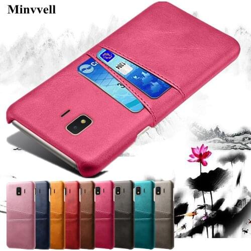 Case For Samsung Galaxy J2 J4 Core A2 Core A10E A20E Card Slots Cover PU Leather+PC Back Cases For Samsung A2 Core A20E A10E