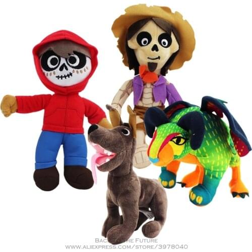 Disney Coco movie 18-25cm 4styles Cartoon Animal Soft Stuffed Cotton Dolls Plush Peluche kids Toy Model for Children Gift