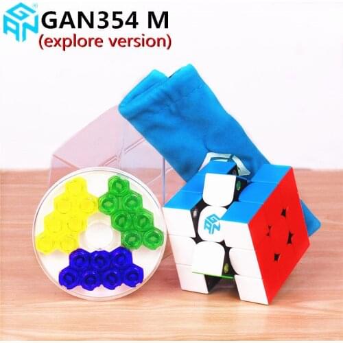 GAN354 M 3x3 Magnets Puzzle Magic Cube GAN 354M Professional Speed Gan Cubes GAN 354M Magnetic Cube Magic Toys for Children
