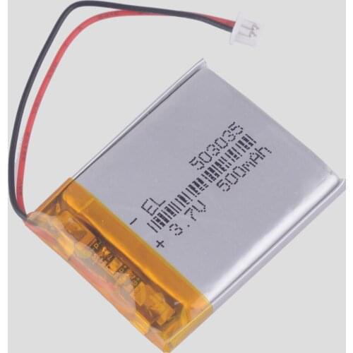 503035 3.7v 500mah li po battery rechargeable batteries For dvd GPS navigation
