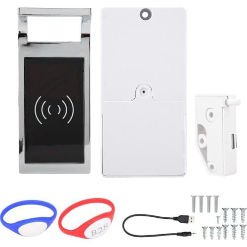 Metal Card Induction Cabinet Electronic Recreation Centers Schools Dormitories Password Locker For Sauna Silver