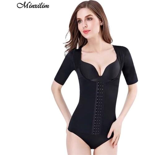 Minxilim Body Shaper Waist Trainer Posture Corrective Shapewear Women Abdomen Shapers Tummy Control Slimming Seamless Corset