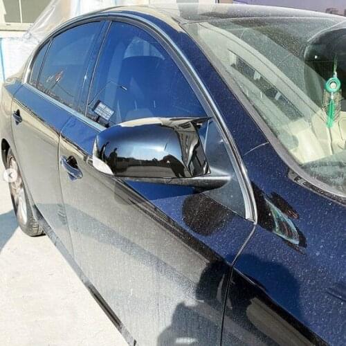 For Renault Latitude Batman Mirror Cover Piano Black 2 Pcs. Right-Left