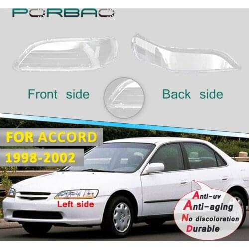Headlight Headlamp Clear Lens Shell Cover For Honda Accord 98-02 Transparent Glass Lens Cover Lampshade Lens Replacement DIY