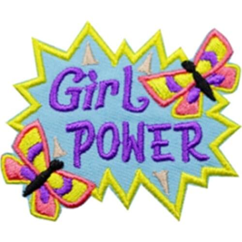 Custom Patch for Clothing Apparel Butterfly Embroidery Patch for Gilrs Kids School Sew On Iron Badge Fabric Applique Gift