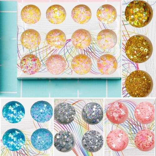 Various Glitter Sequins Slime Crystal Mud Decoration Filler Beautiful DIY Handcraft Decor Ornament Practical Clay Epoxy Material