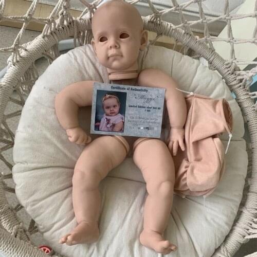23inch Lifelike Reborn Nurturing Girl Doll Party Decoration Interactive Disassemble Soft Vinyl Realistic Empty DIY Kit