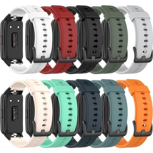 Watch Strap Soft Wristband for HUAWEI HONOR Band 6 Waterproof Silicone Bracelet Replacement Belt Watch Strap