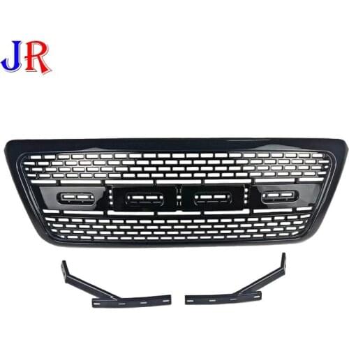 Grills Front Racing Grills Front Grill Mesh Bumper Grilles Cover For F-150 2004 2005 2006 2007 2008 Modified For F150 Raptor
