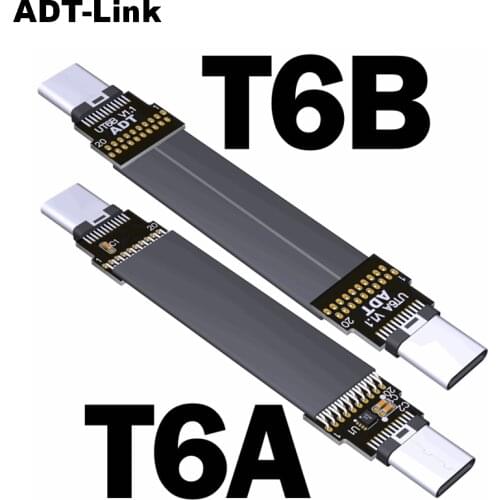 USB 3.2 USB-C To USB-C (support OTG) Ribbon Cable Gen2x2 20G.bps For USB C Device Charging And USB Signal Extension