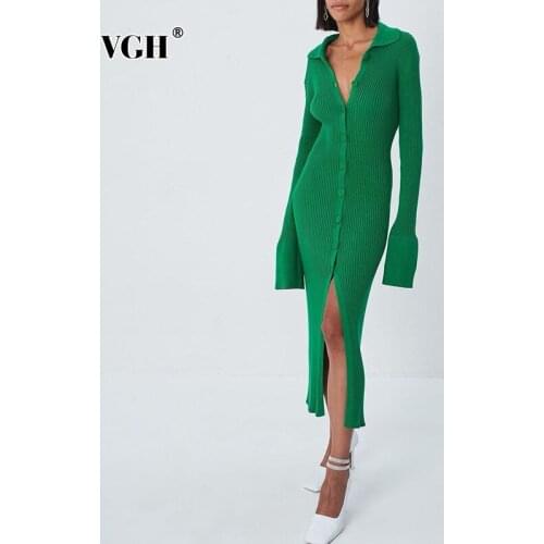 VGH Fashionable Knitted Dresses