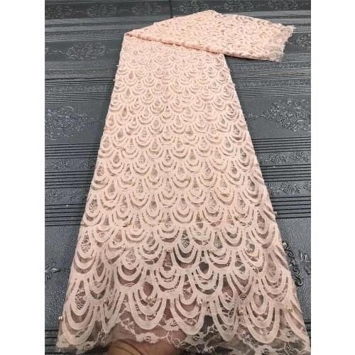 High-quality French tulle lace, exquisite pattern embroidery and bead decoration, suitable for ladies' skirt design fabrics