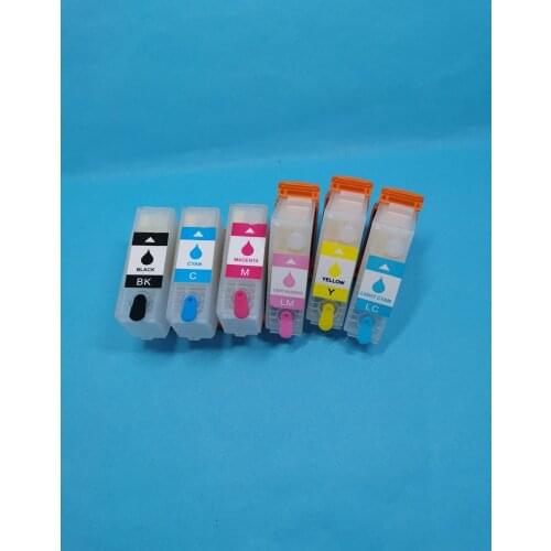 YOTAT Empty Refillable Ink Cartridge without chip KUI KUIL KUIBKL for Epson EP-879AW/AB/AR/EP-880AW/AB/AR/AN