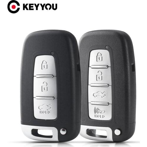 KEYYOU 2/3/4 Button Remote Car key Case for Hyundai IX35 Sonata 8 Elantra for Kia K2 K5 Sportage Forte Replacement Shell