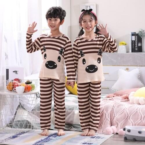Kids Homewear Nightwear Full Sleeve Children Sleepwear Baby Nightwear Pyjamas Baby Girls Pajamas Sets