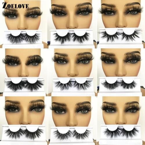 1 Pair Fluffy Mink Lashes 25mm Dramatic Long False Eyelashes Wholesale 3d 25 mm Mink Eyelashes Fake Lashes In Bulk Lash Vendors