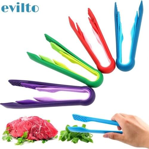 3pcs/set Plastic Food Tongs Non-stick Kitchen Barbecue Clip Serving Cooking Tong Food Salad Grilling Frying Utensils Accessories