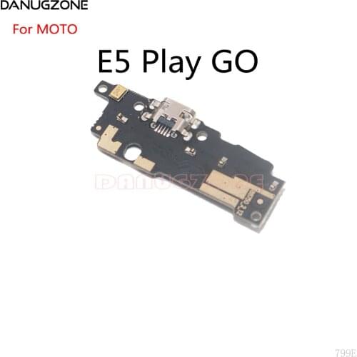 30PCS/Lot For Motorola MOTO E5 Play GO USB Charge Board Dock Socket Plug Connector Charging Port Jack Flex Cable