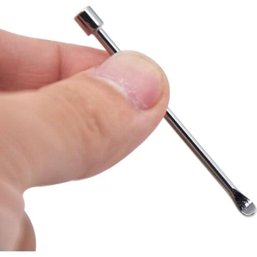 Smoking Accessories cheap high quality silver Metal Spoon Use For Sniffer Snorter HOOVER HOOTEER Snuff Snorter Powder Spoon