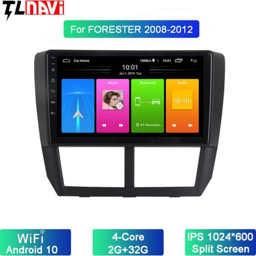 9 Inch Android 10 Car Radio For 2008 2009 2010 2011 2012 Subaru Forester GPS Audio Head Unit Multimedia Player