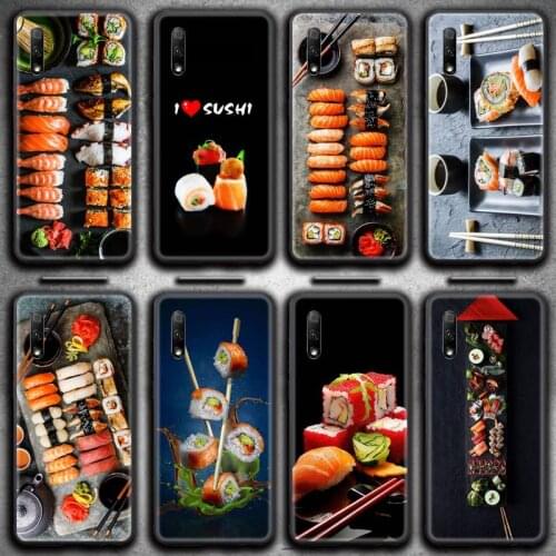 Japan cuisine sushi food Phone Case For Huawei Nova 6se 7 7pro 7se honor 7A 8A 7C 9C Play