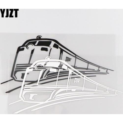YJZT 19CM*9.7CM Creative Train Pattern Vinyl Decal Decorate Car Stickers 1A-0080