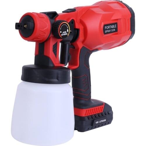 Electric Spray Gun 800ml Household Paint Sprayer High Pressur Gun Flow Control Airbrush Easy Spraying Cordless Electric Airbrush