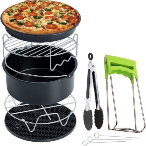 Air Fryer Accessories for Gowise Phillips Cozyna and Secura, Set of 7, Fit all Airfryer 3.7QT - 4.2QT - 5.3QT - 5.8QT