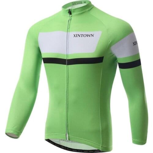 Xintown Autumn Mens Pro Racing Cycling Jersey Long Sleeve Bicycle Cycling Clothing Sport mtb Bike Jersey ropa invierno ciclismo