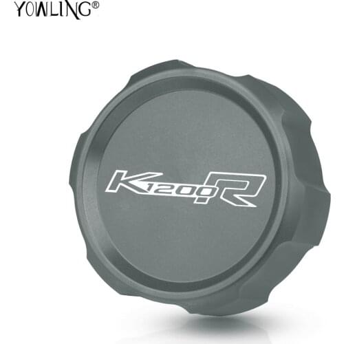 K1200R Motorcycle CNC Rear Brake Master Cylinder Reservoir Cover Cap For BMW K 1200 R K1200 R 2004-2009