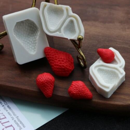 Strawberry Silicone Mold Fondant Cakes Decorating Tools Silicone Mold Sugarcrafts Chocolate Baking Tools For Cakes Gumpaste Form