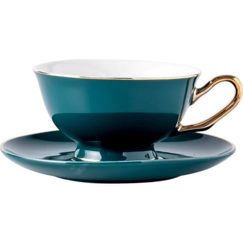 Creative American Coffee Cups Spoon Continental Pottery Vintage Tea Set Tea Cup Simple Household Matte Tazze Ceramic Gift EE50BD