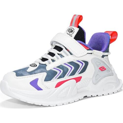 Sport Girls Shoes For Kids Sneakers Boys Casual Shoes Children Sneakers Leather School Footwear Anti-slippery Fashion New 2021